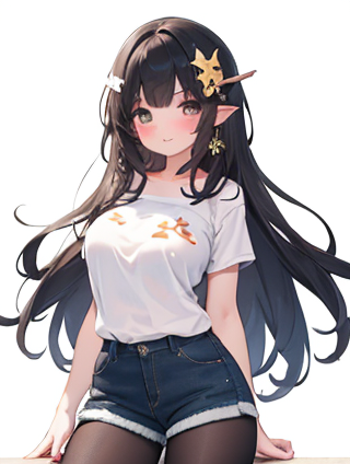 夜幕下的温柔：黑色与女孩的完美搭配